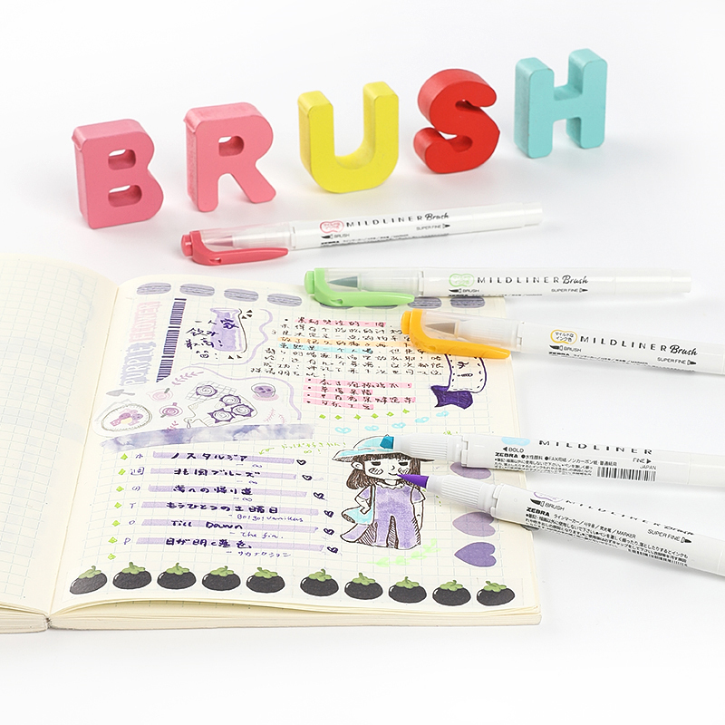 Japan ZEBRA Double-ended Marke - Zebra Pen Mildliner ulasan dan harga