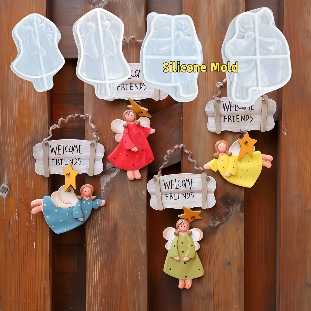 4pcs Angel Pendant Mold, Resin - Resin Craft Ideas ulasan dan harga