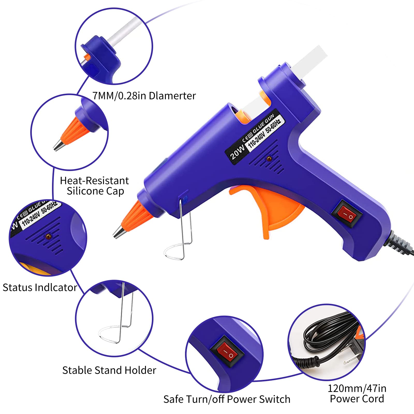 20W Hot Melt Glue Gun Househol - Heat Gun Small ulasan dan harga