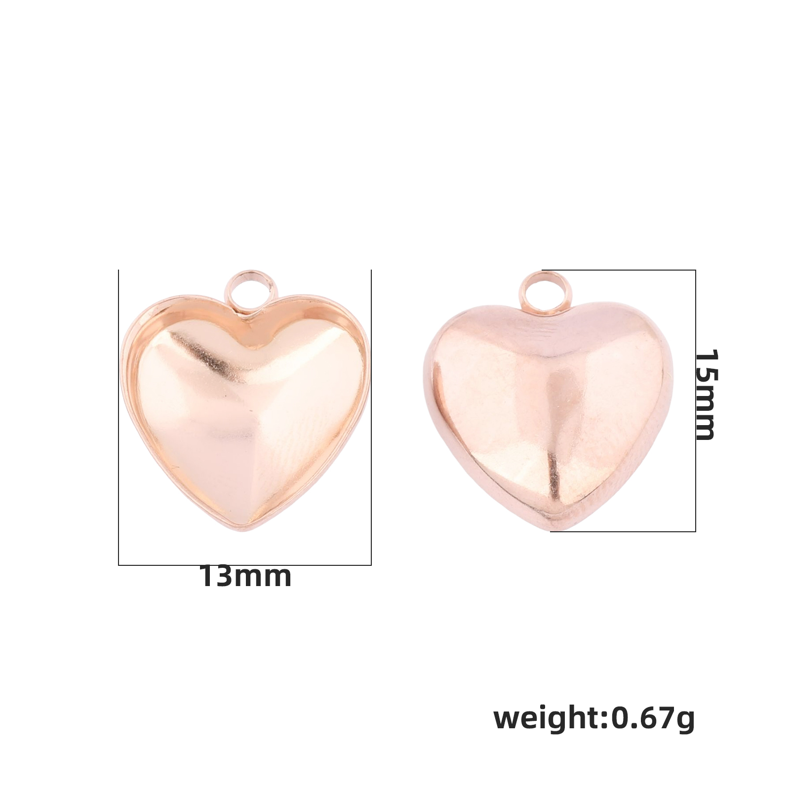 20pcs Stainless Steel 12mm Hea - Bezels Set Pendant ulasan dan harga