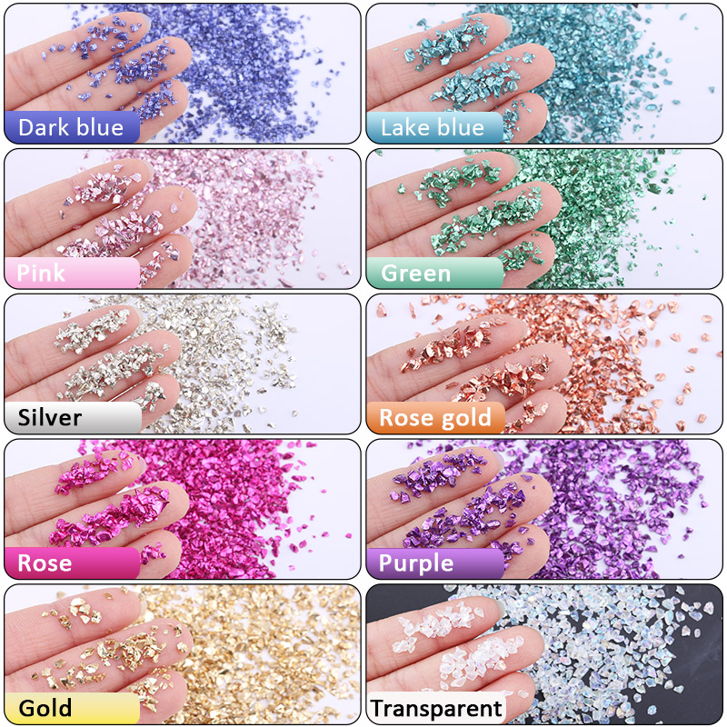 Epoxy Resin Colorful Metallic  - Gold Foil Flakes ulasan dan harga