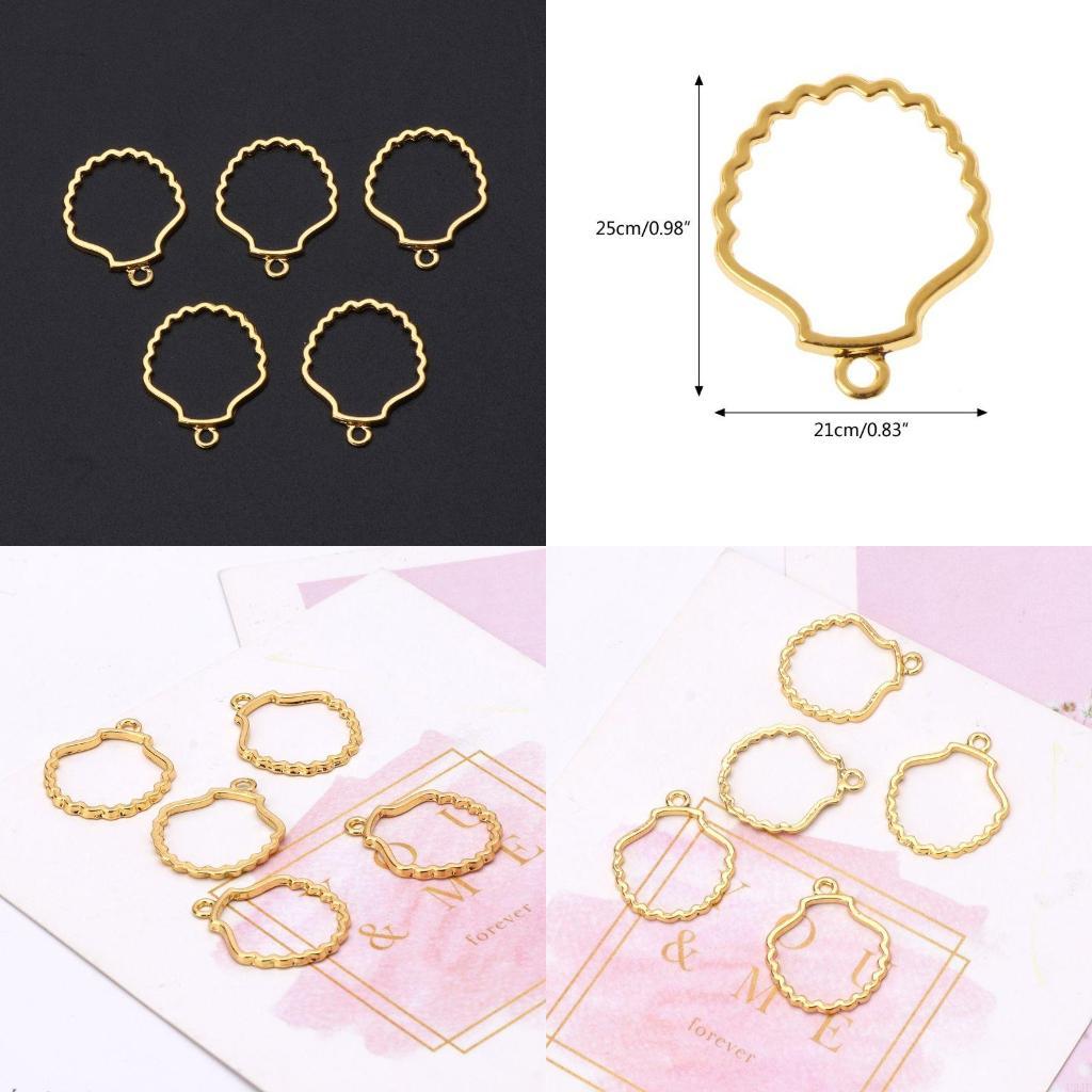   5Pcs Blank Frame Pendant for - Bezels Set Pendant ulasan dan harga