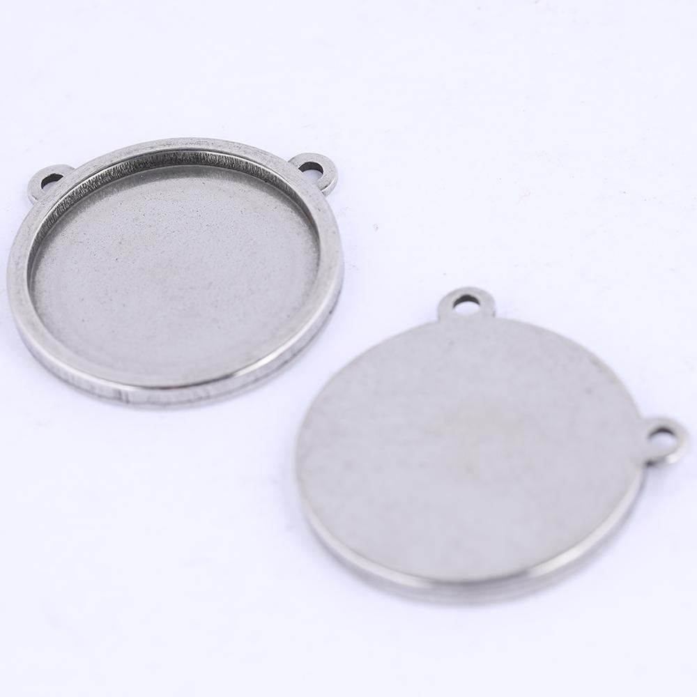 5pcs blank cabochon base 16mm  - Bezels Set Pendant ulasan dan harga