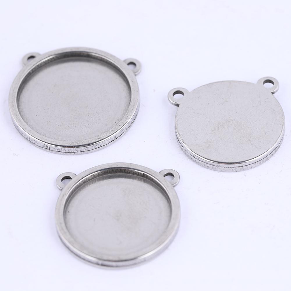 5pcs blank cabochon base 16mm  - Bezels Set Pendant ulasan dan harga