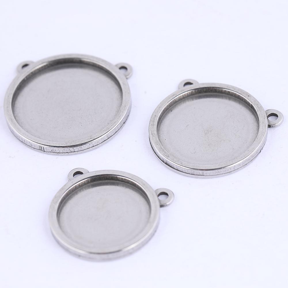 5pcs blank cabochon base 16mm  - Bezels Set Pendant ulasan dan harga