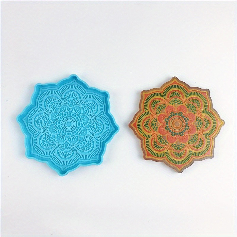 Mandala Coaster Silicone Mold  - Resin Craft Ideas ulasan dan harga