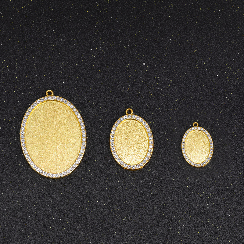 150PCS Wholesale Oval Pendant  - Bezels Set Pendant ulasan dan harga