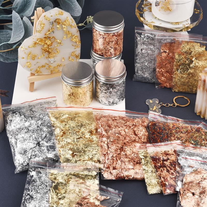 1/2/3/5/10g Imitation Gold Sli - Gold Foil Flakes ulasan dan harga