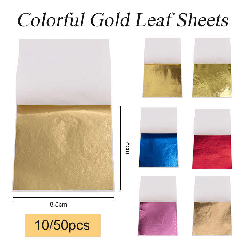 8x8.5cm Taiwan Imitation Gold  - Gold Foil Flakes ulasan dan harga
