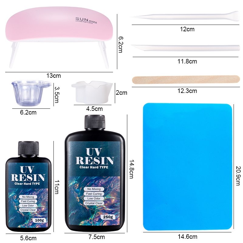 100g/250g Clear UV Resin Hard  - Gold Foil Flakes ulasan dan harga