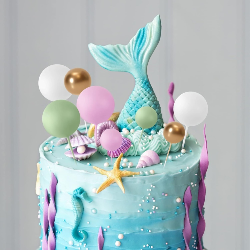 20Pcs Happy Birthday Cake Gold - Gold Foil Flakes ulasan dan harga