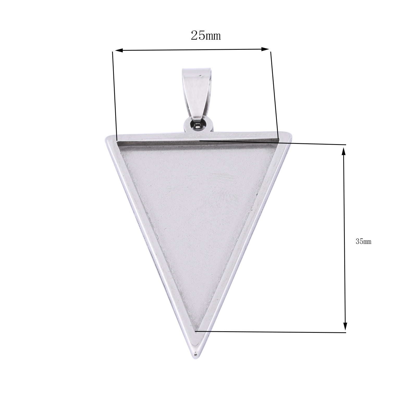 5pcs Stainless Steel 25x35mm T - Bezels Set Pendant ulasan dan harga